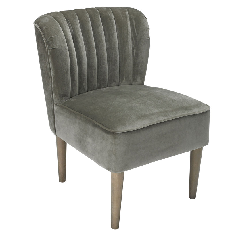 Bella Upholstered Velvet Occasional Chair by Lavishway | Bedroom Chairs-37856