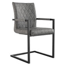 Diamond Stitch Carver Dining Chair Set of 2 by Lavishway | Dining Chairs-31321