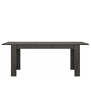 Zingaro Dining Table with 4 Black Chairs by Lavishway | Dining Table Set-42353