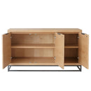 Swellegant Industrial Oak 3 Doors Sideboard by Lavishway | Sideboards-36629