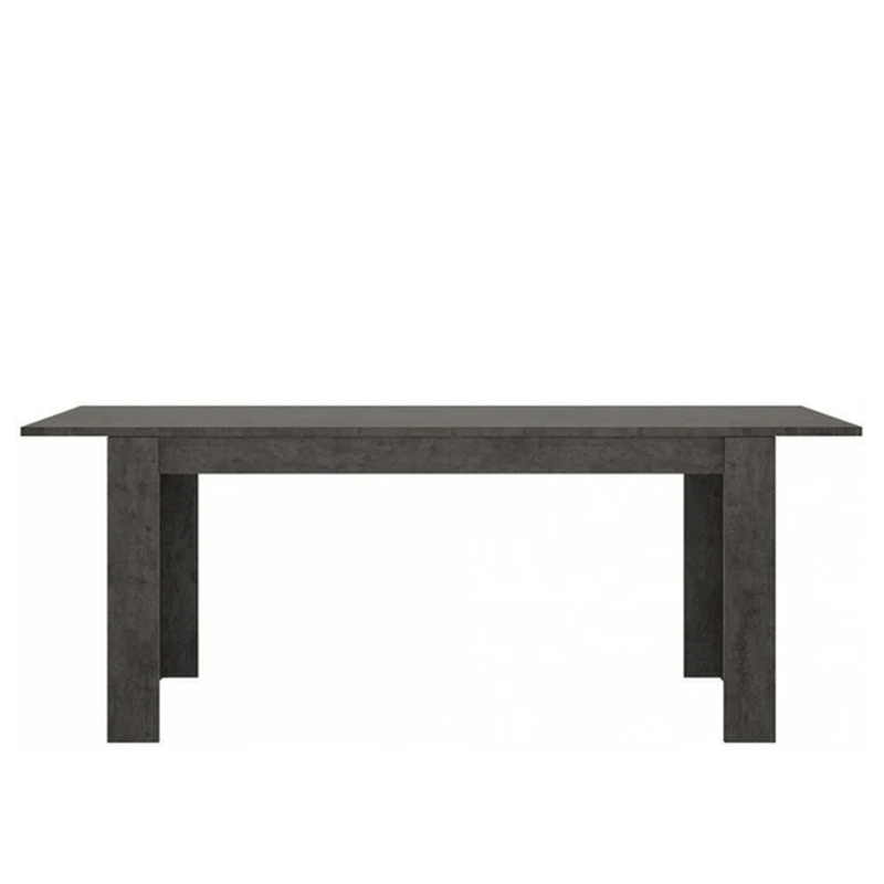 Zingaro Dining Table with 4 Black Chairs by Lavishway | Dining Table Set-42353