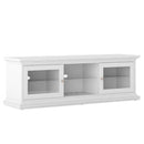 Paris 2 Doors White Wide TV Unit by Lavishway | TV Units Cabinets-41956