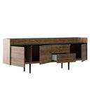Unit 3 Doors Sideboard in Walnut & Black by Lavishway | Sideboards-41378