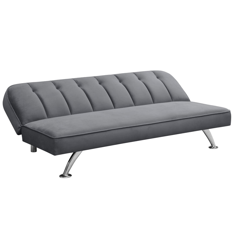 Brighton Crushed Velvet Upholstered Sofa Bed by Lavishway | Velvet Sofa-37829