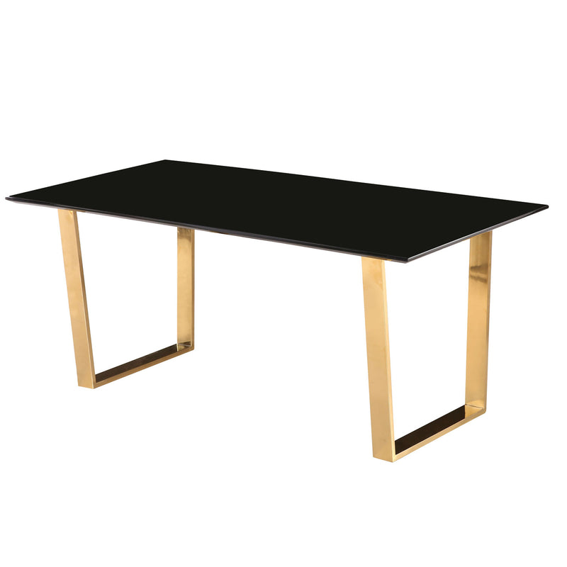Antibes High Gloss Black & Gold Coffee Table by Lavishway | Coffee Tables-37713