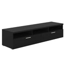 Napoli Black Woodgrain Wide TV Unit by Lavishway | TV Units Cabinets-41181