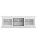Paris 2 Doors White Wide TV Unit by Lavishway | TV Units Cabinets-41958