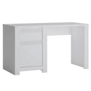 Novi 1 Door 1 Drawer Desk in Alpine White by Lavishway | -41721