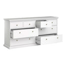 Paris Wooden White 8 Chest Of Drawers by Lavishway | Chest Of Drawers-42149
