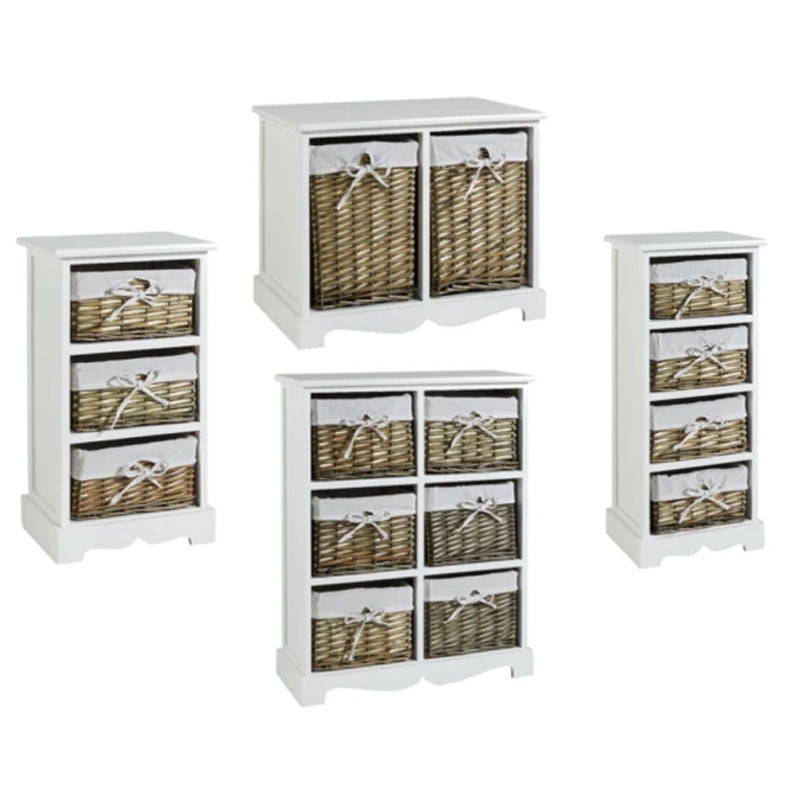 Wooden Basket Chest Storage Units by Lavishway | Hallway Cabinets-43361