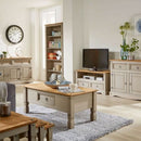 Corona Pine Grey Living Room Furniture by Lavishway | Coffee Tables-43026