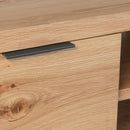 Swellegant Oak Finish Large TV Unit by Lavishway | TV Units Cabinets-32406