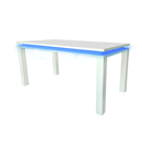 Milano High Gloss LED White Dining Table by Lavishway | Dining Tables-38014