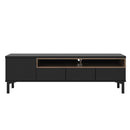 Roomers Black and Walnut TV Unit by Lavishway | TV Units Cabinets-41205