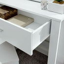 Sliding Mirror Dressing Table in White by Lavishway | Dressing Tables-43515