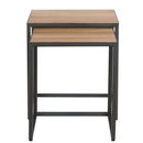 Swellegant Oak Finish Nest Of 2 Table by Lavishway | Nest of Tables-32391