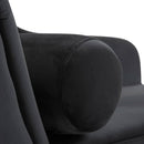 Deluxe Velvet Chaise Lounge in Black by Lavishway | Chaise Lounges-42544