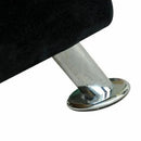 Deluxe Velvet Chaise Lounge in Black by Lavishway | Chaise Lounges-42545