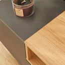 Grey & Oak Finish 2 Door 1 Drawer TV Unit by Lavishway | TV Units Cabinets-43147