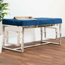 Upholstered Velvet Blush Seat Bench by Lavishway | Benches & Storage Benches-41588
