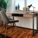 Oak Effect 2 Drawer Office Desk by Lavishway | -43298