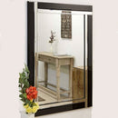 Modern Black Silver Large Mirror by Lavishway | Wall Mirrors-41665