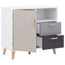 White Multi Coloured Compact Sideboard by Lavishway | Sideboards-43199