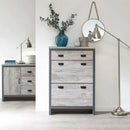 2 Door Grey Shoe Storage Cupboard With Drawer by Lavishway | Shoe Cabinets-43246