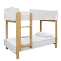 Hero Oak Matt Finish Bunk Bed In White & Grey by Lavishway | Bunk Beds-37958