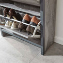 2 Door Grey Shoe Storage Cupboard With Drawer by Lavishway | Shoe Cabinets-43251