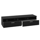 Napoli Black Woodgrain Wide TV Unit by Lavishway | TV Units Cabinets-41179