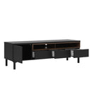 Roomers Black and Walnut TV Unit by Lavishway | TV Units Cabinets-41207