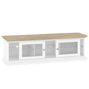 Paris Oak 2 Doors Wide TV Unit by Lavishway | TV Units Cabinets-41952