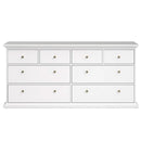 Paris Wooden White 8 Chest Of Drawers by Lavishway | Chest Of Drawers-42151