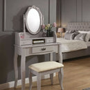 Set of Stylish Dressing Table in Grey by Lavishway | Dressing Tables-38715