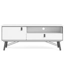 Ry Matt 1 Door 1 Drawer White TV Unit by Lavishway | TV Units Cabinets-41247