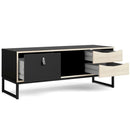 Stubbe Oak and Matt Black TV Unit by Lavishway | TV Units Cabinets-41346