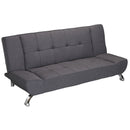 Vogue Grey Linen Fabric Sofa Bed by Lavishway | Sofa Beds-37777