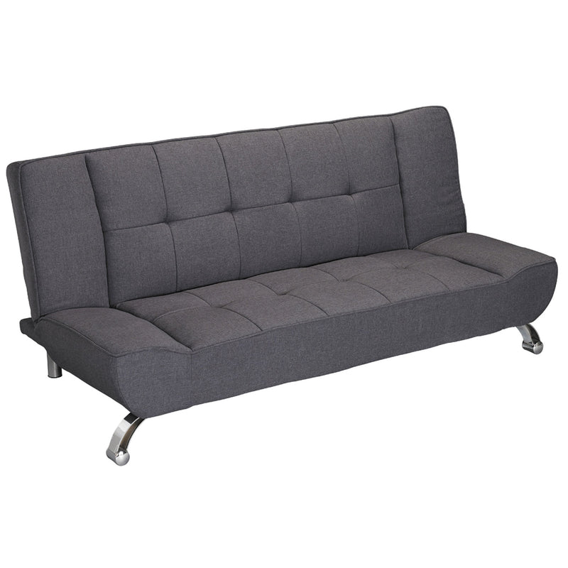 Vogue Grey Linen Fabric Sofa Bed by Lavishway | Sofa Beds-37777