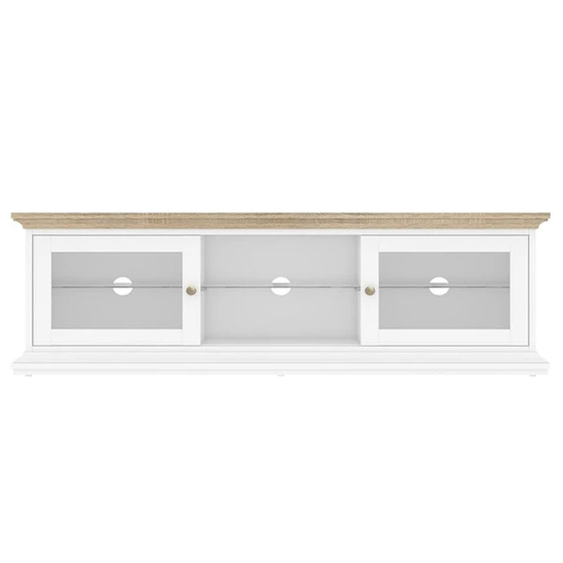 Paris Oak 2 Doors Wide TV Unit by Lavishway | TV Units Cabinets-41951