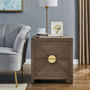 Valencia 2 Drawers Square Side Table by Lavishway | Side Tables-23603