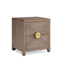 Valencia 2 Drawers Square Side Table by Lavishway | Side Tables-23605