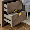 Valencia 2 Drawers Square Side Table by Lavishway | Side Tables-23606