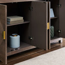 Valencia 4 Doors Walnut Sideboard by Lavishway | Sideboards-23472