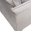 Valiona Silver Corner Sofa Suite by Lavishway | Velvet Sofa-23582