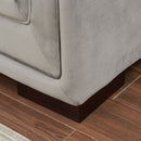 Valiona Silver Corner Sofa Suite by Lavishway | Velvet Sofa-23578