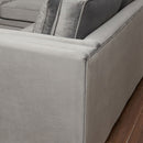 Valiona Silver Corner Sofa Suite by Lavishway | Velvet Sofa-23579