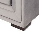 Valiona Silver Corner Sofa Suite by Lavishway | Velvet Sofa-23580