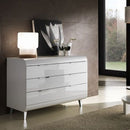 Vega 3 Door White High Gloss Chest of Drawers by Lavishway | Chest Of Drawers-23553