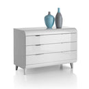 Vega 3 Door White High Gloss Chest of Drawers by Lavishway | Chest Of Drawers-23557